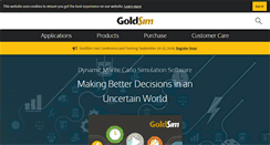 Desktop Screenshot of goldsim.com
